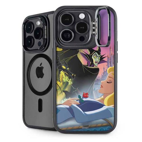 Disney Villains Sleeping Beauty and Maleficent Art iPhone 15 Pro Kickstand Case